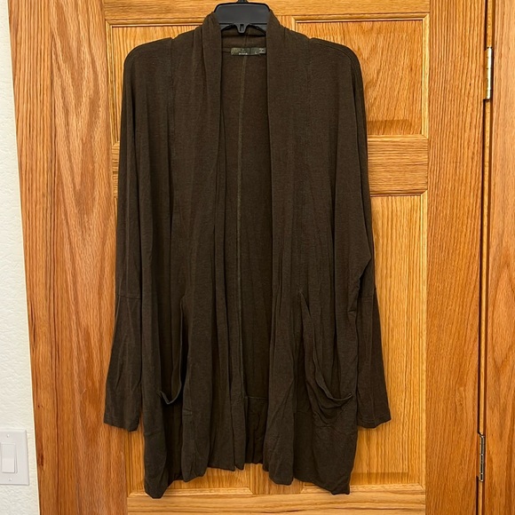 Prana Women’s Olive Green Wrap Sweater L - Picture 1 of 4